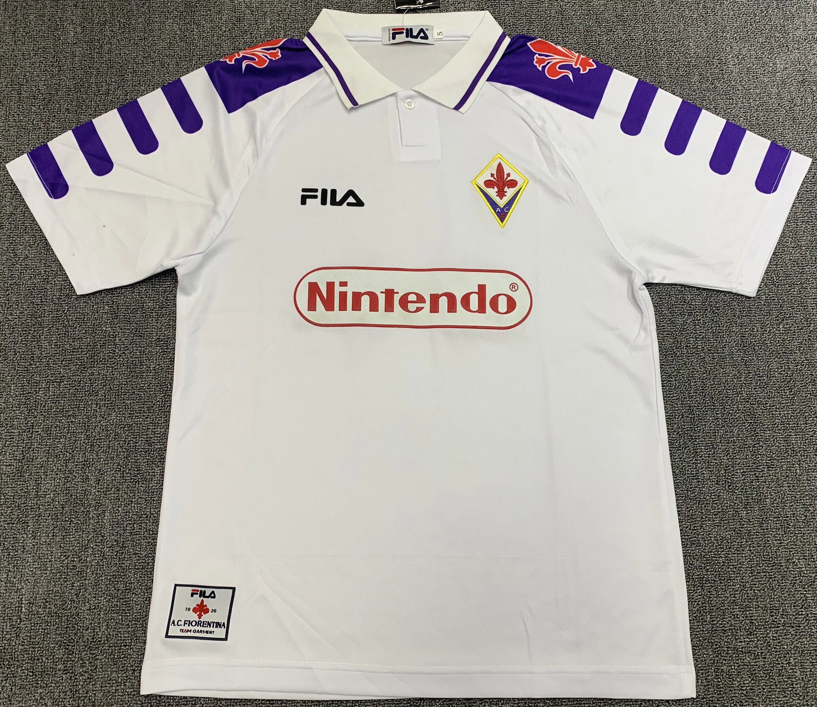 Fiorentina Retro Away Retro Football Shirt 1998-99 Retro Calcio