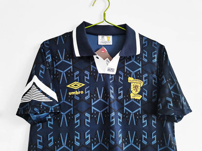 Scotland Home Retro Football Shirt Euro 92