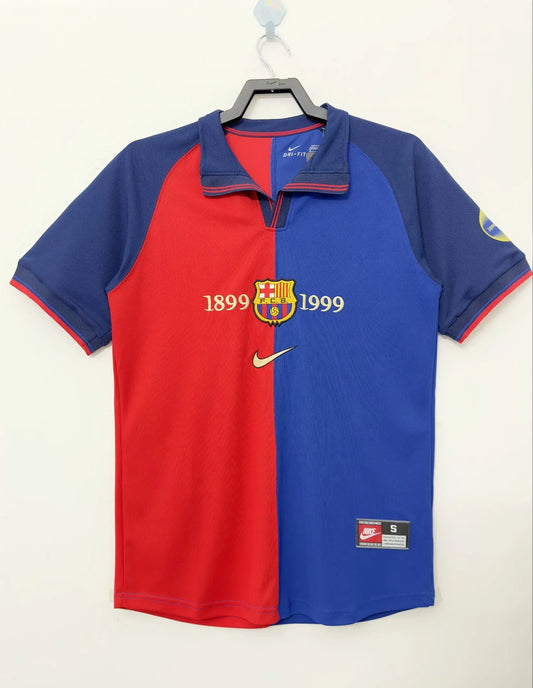 Barcelona Retro Centenary Jersey 1999 Retro Calcio