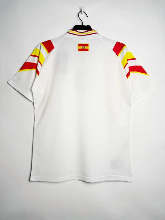 Spain Retro Away Football Shirt Euro 96 (White)