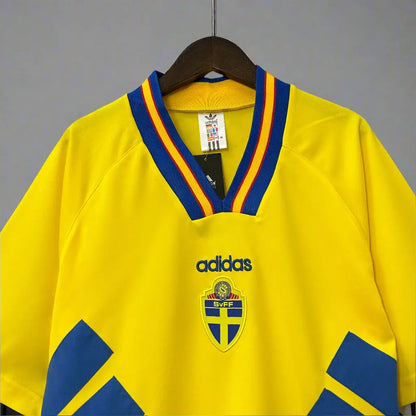 Sweden Retro Home Football Jersey 1994 Retro Calcio