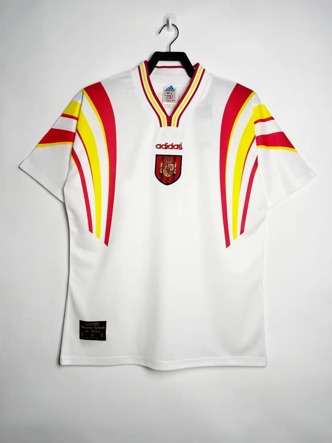 Spain Retro Away Football Shirt Euro 96 (White) Retro Calcio