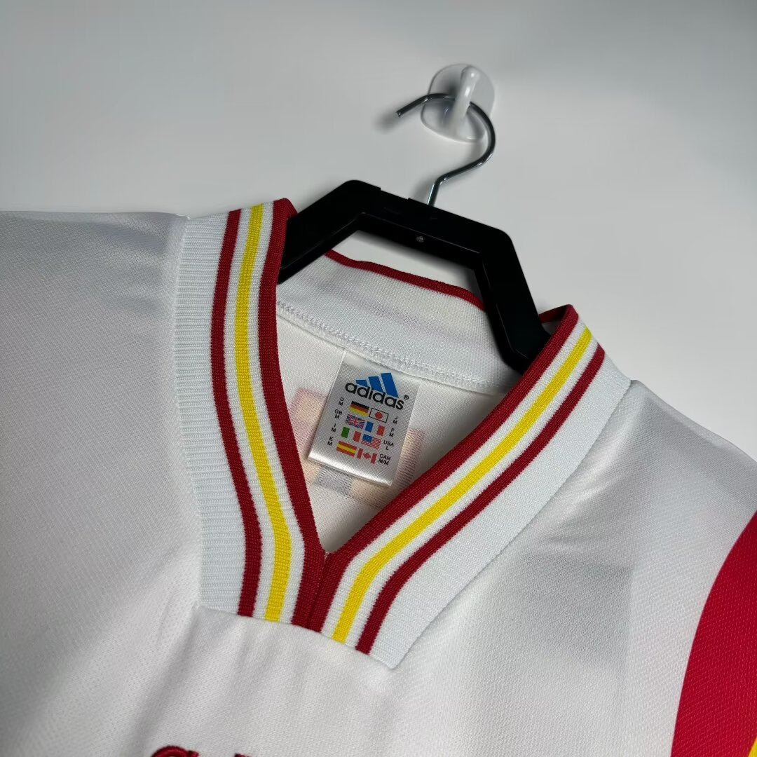 Spain Retro Away Football Shirt Euro 96 (White)