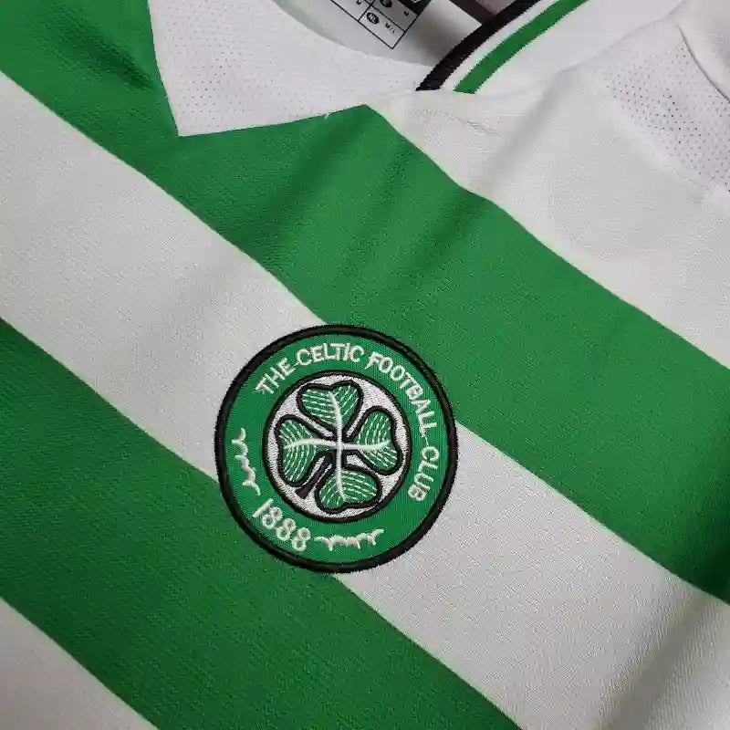 Celtic FC Green Retro Home Football Shirt - 2001-03