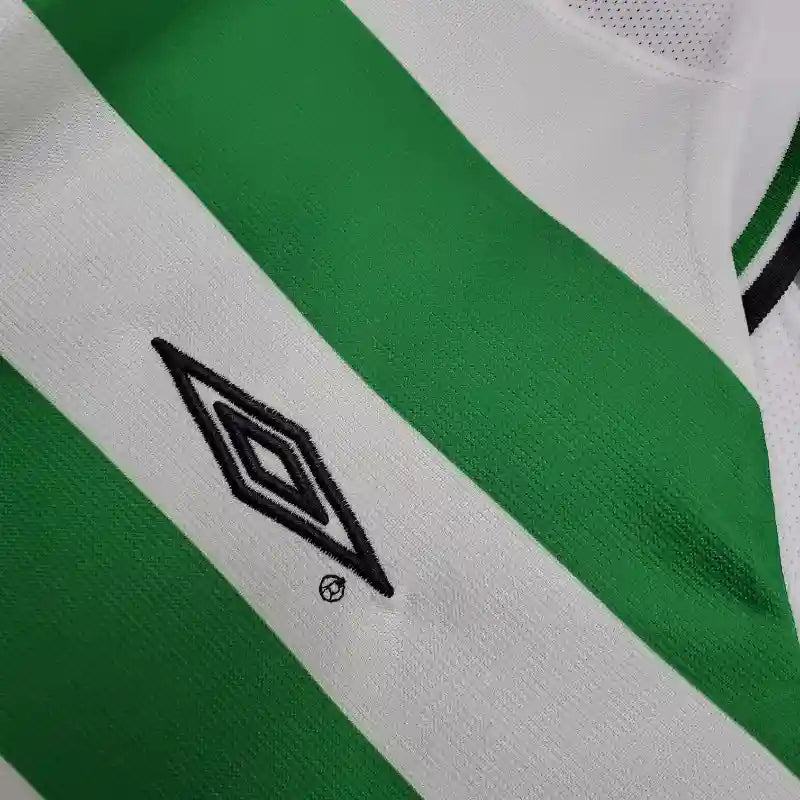 Celtic FC Green Retro Home Football Shirt - 2001-03