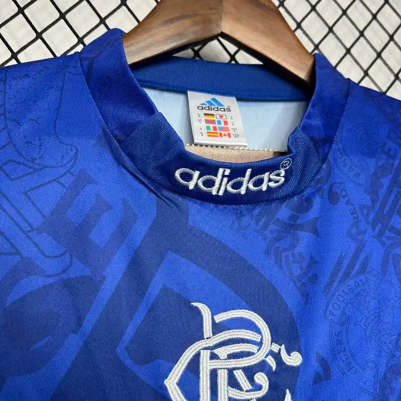 Rangers Blue Retro Home Football Shirt-1994