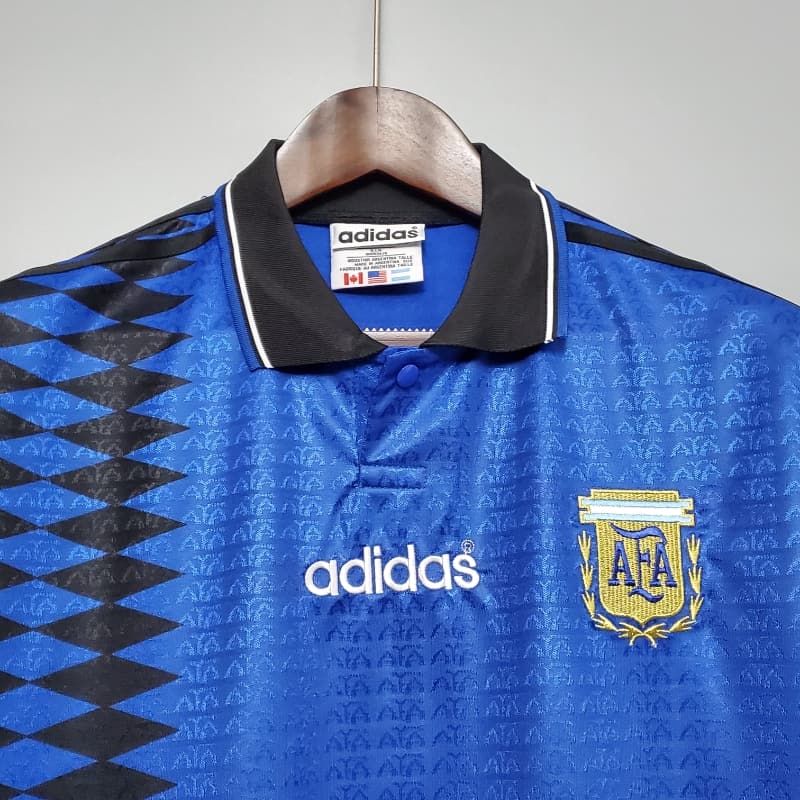 Argentina Blue Away Retro Football Shirt 1994