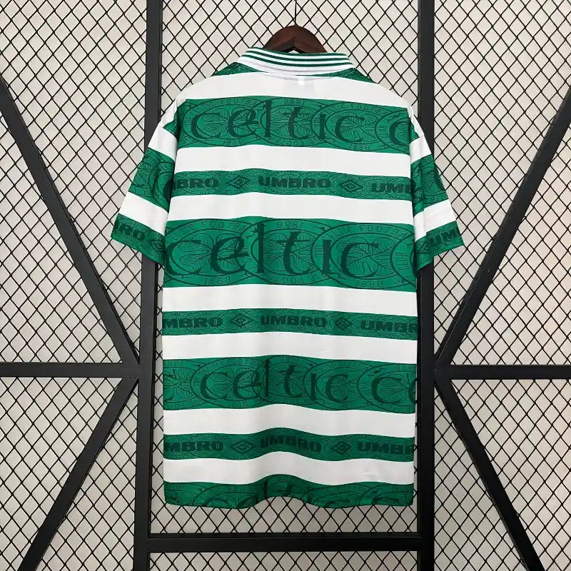 Celtic FC Green Retro Home Football Shirt - 1995-97