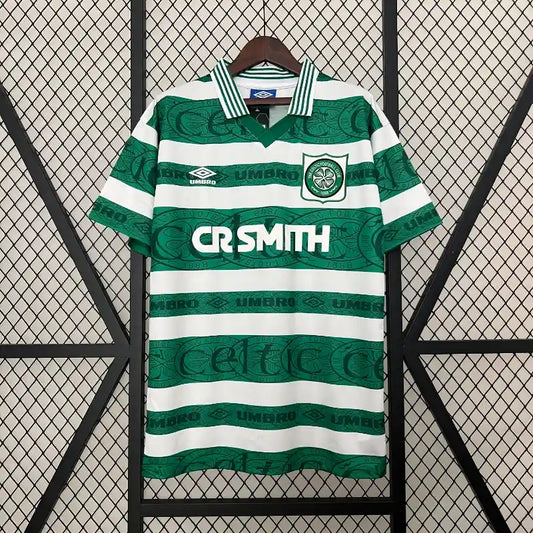 Celtic FC Green Retro Home Football Shirt - 1995-97