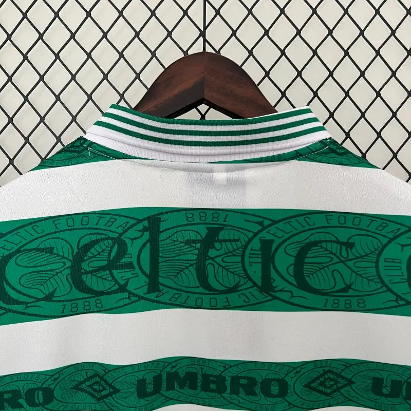 Celtic FC Green Retro Home Football Shirt - 1995-97