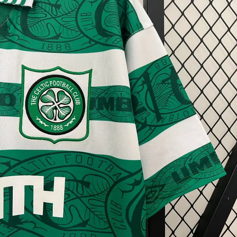 Celtic FC Green Retro Home Football Shirt - 1995-97