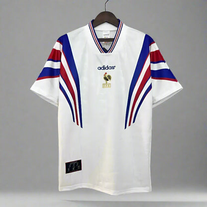 France Retro Away Football Shirt Euro 96 Retro Calcio