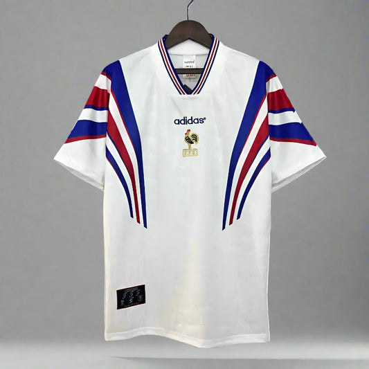 France Retro Away Football Shirt Euro 96 Retro Calcio