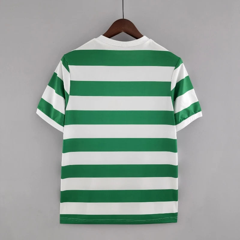 Celtic FC Green Hoops Retro Home Football Shirt - 1980