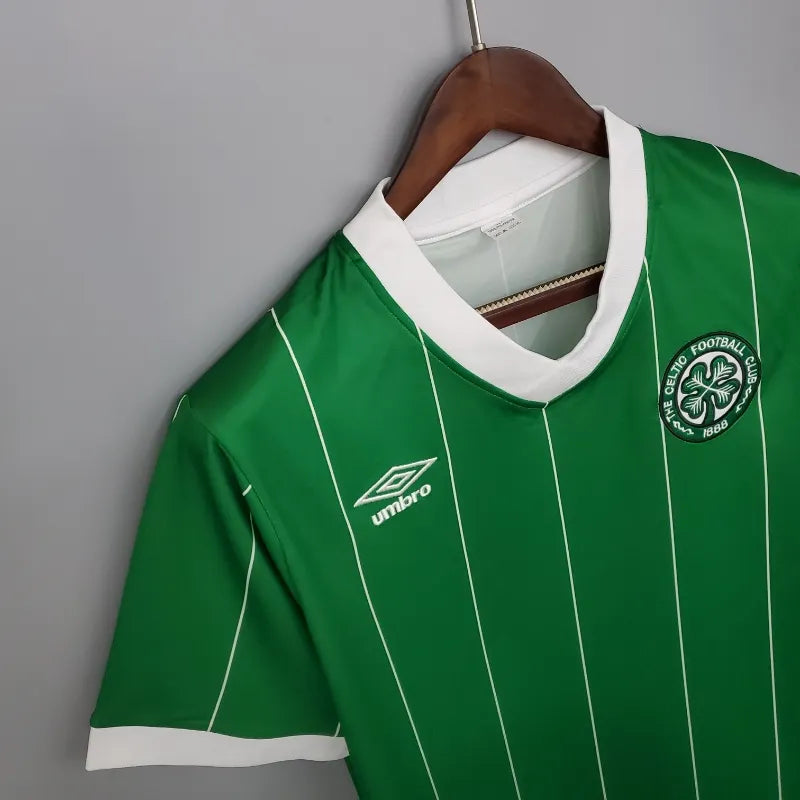 Celtic FC Green Retro Home Football Shirt - 1984-86