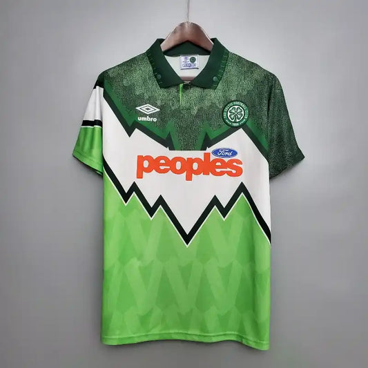 Celtic FC Green Retro Home Football Shirt - 1991-92