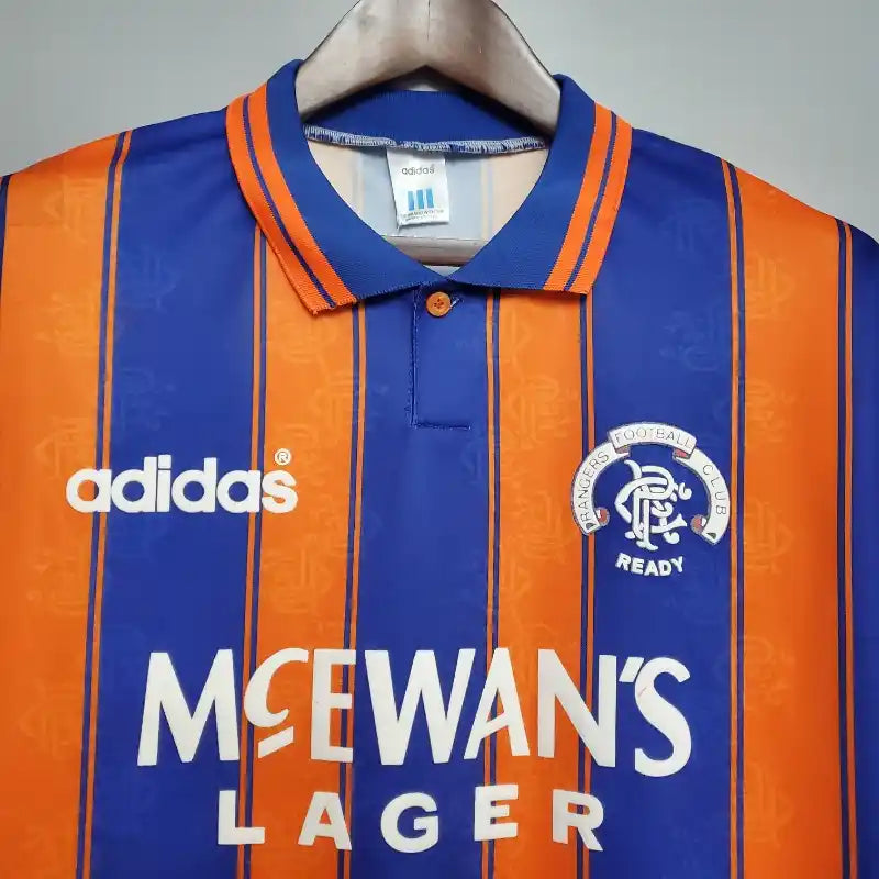 Rangers Striped Retro Away Football Shirt-1993-94