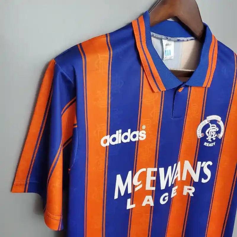 Rangers Striped Retro Away Football Shirt-1993-94