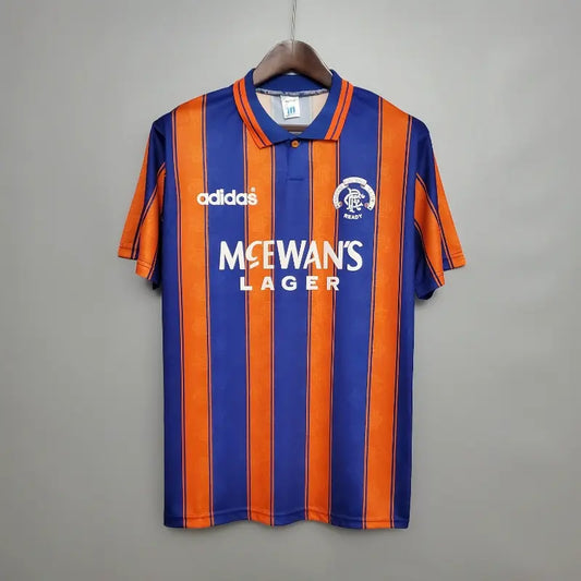 Rangers Striped Retro Away Football Shirt-1993-94