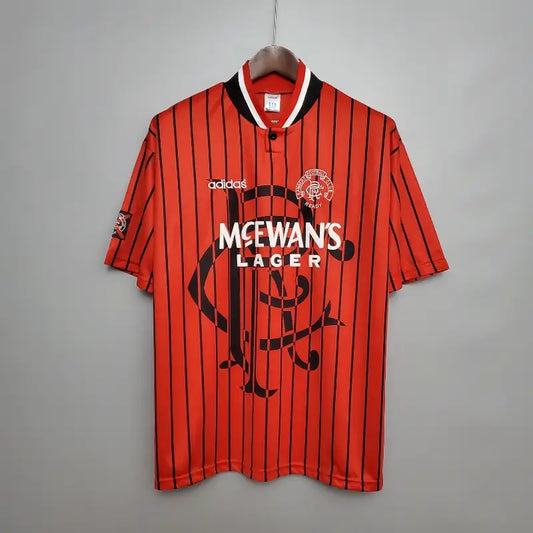 Rangers Red Retro Away Football Shirt-1994-95