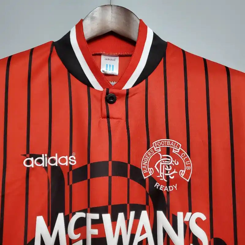 Rangers Red Retro Away Football Shirt-1994-95