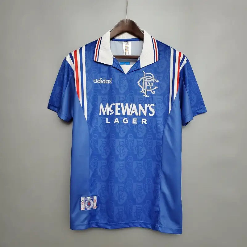 Rangers Blue Retro Home Football Shirt-1996