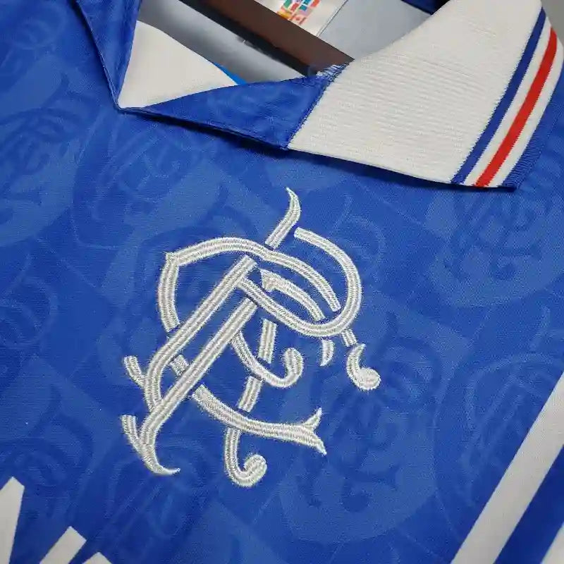 Rangers Blue Retro Home Football Shirt-1996