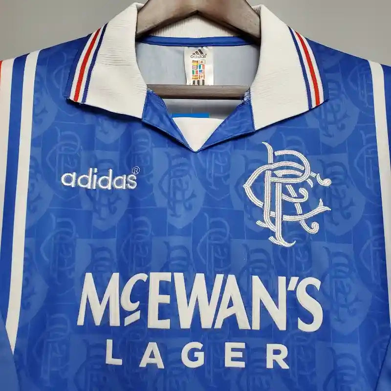 Rangers Blue Retro Home Football Shirt-1996