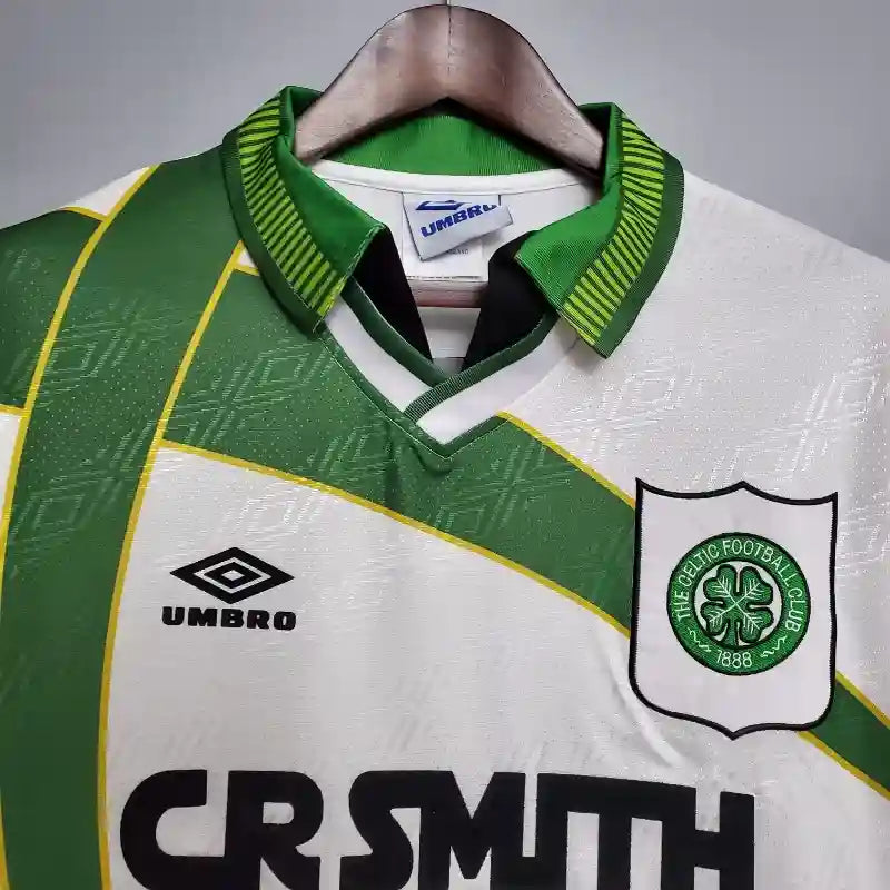 Celtic FC Green Retro Home Football Shirt - 1993-95