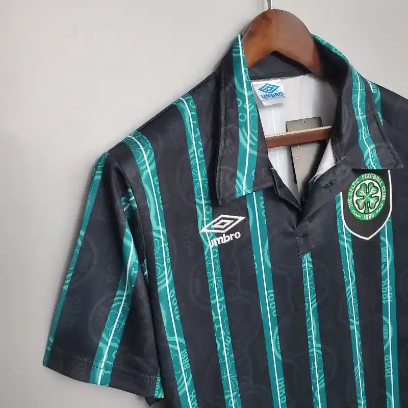 Celtic FC Blue Retro Away Football Shirt - 1992-93