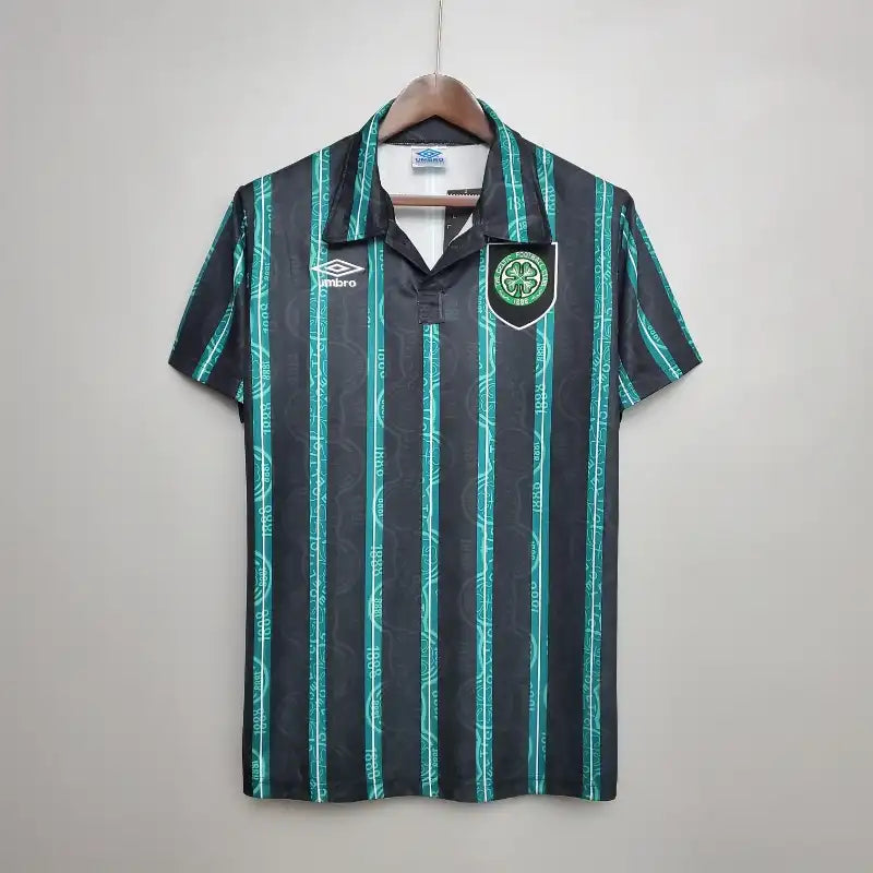 Celtic FC Blue Retro Away Football Shirt - 1992-93