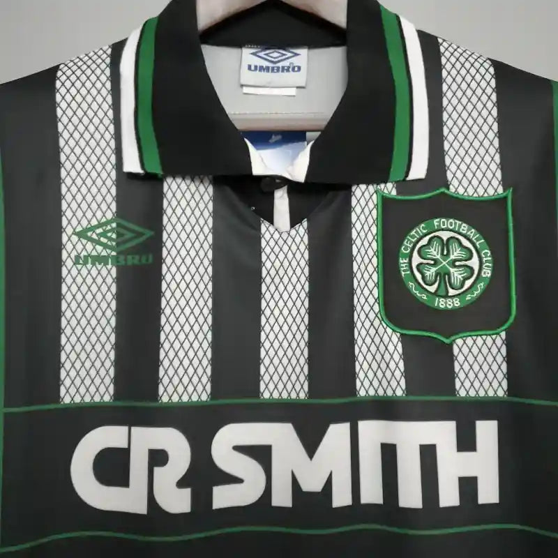 Celtic FC Black Retro Away Football Shirt - 1994-96