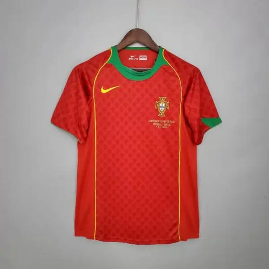 Portugal Retro Home Football Shirt Euro 2004 Final Retro Calcio