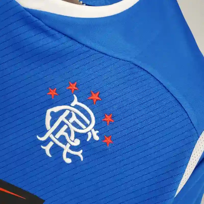 Rangers Blue Retro Home Football Shirt-2008