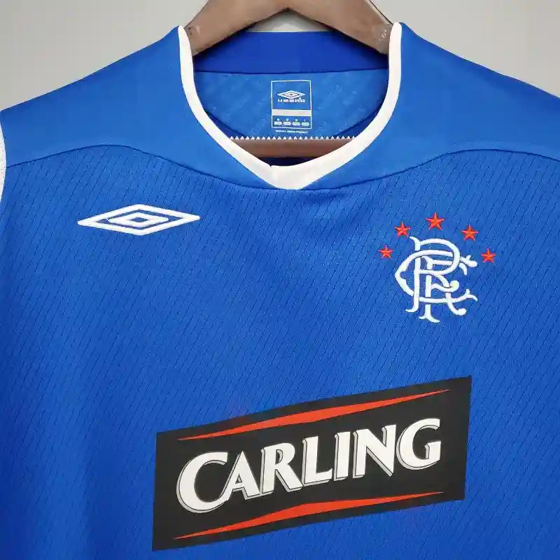 Rangers Blue Retro Home Football Shirt-2008