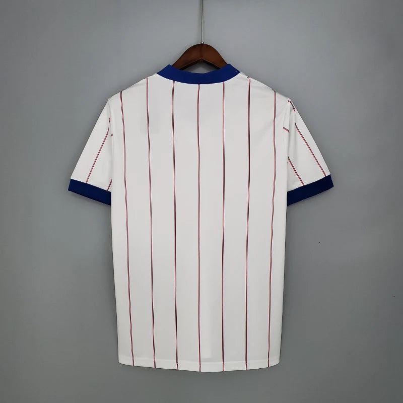 Rangers White Retro Away Football Shirt-1982-83