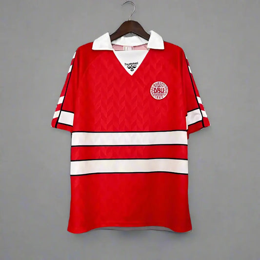 Denmark Red Home Retro Football Shirt 1988 - Retro Calcio Jersey