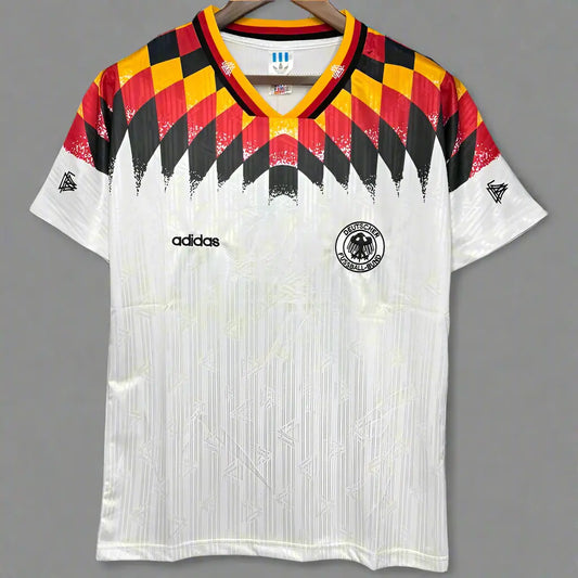 Germany White Home Classic Football Shirt 1994 Retro Calcio