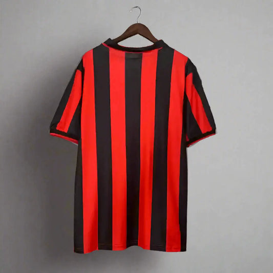 AC Milan Red Retro Football Shirt Home 1990-91 - Retro Calcio Jersey