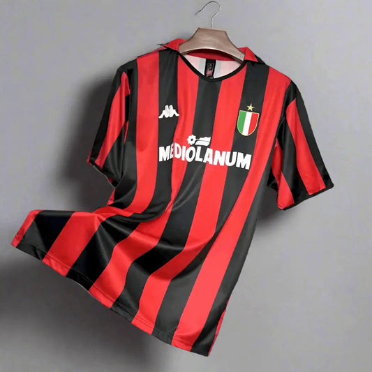 AC Milan Red Retro Football Shirt Home 1988-89 - Retro Calcio Jersey