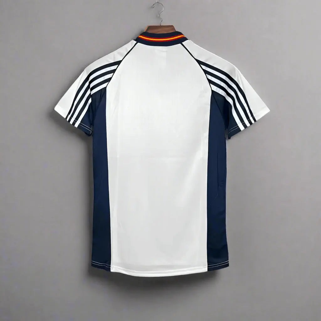 Spain White Away Retro Football Shirt 1998 - Retro Calcio Jersey