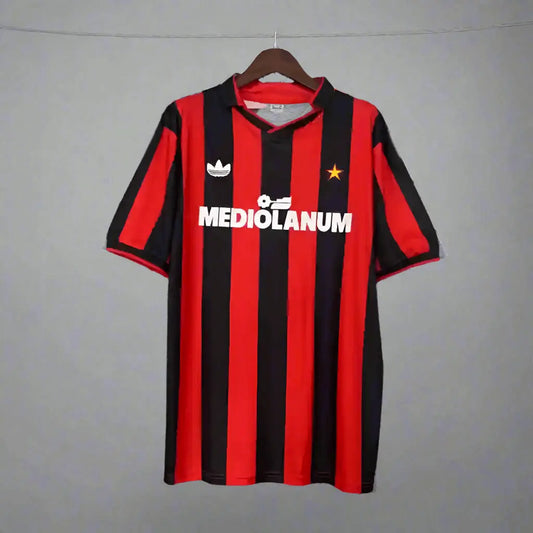 AC Milan Red Retro Football Shirt Home 1990-91 - Retro Calcio Jersey