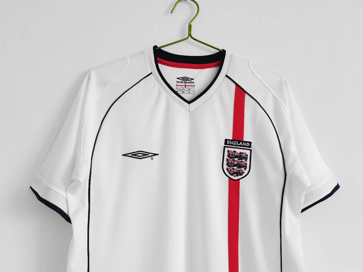 England Retro Home Football Shirt World Cup 2002