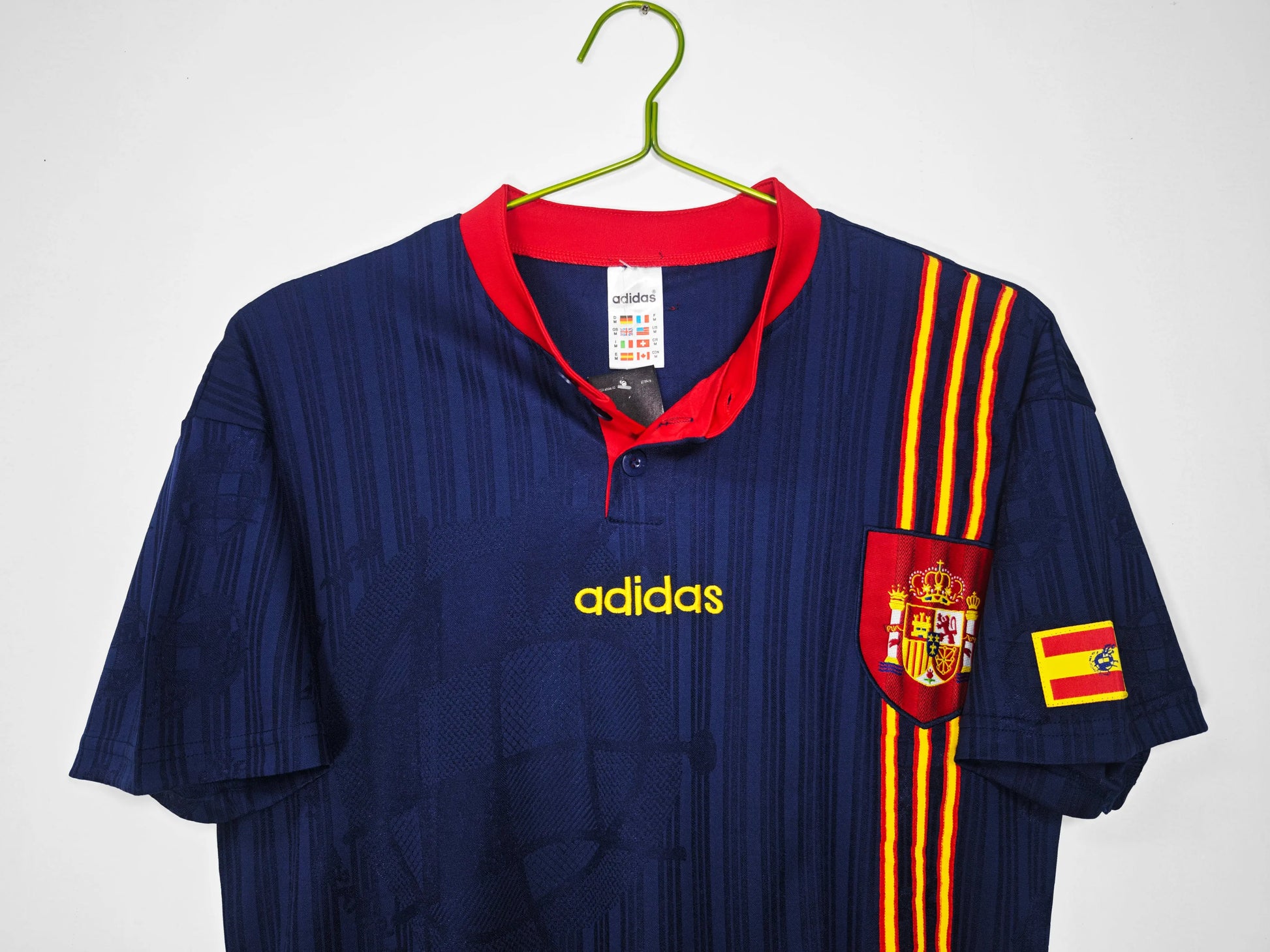 Spain Retro Away Football Shirt Euro 96 Retro Calcio