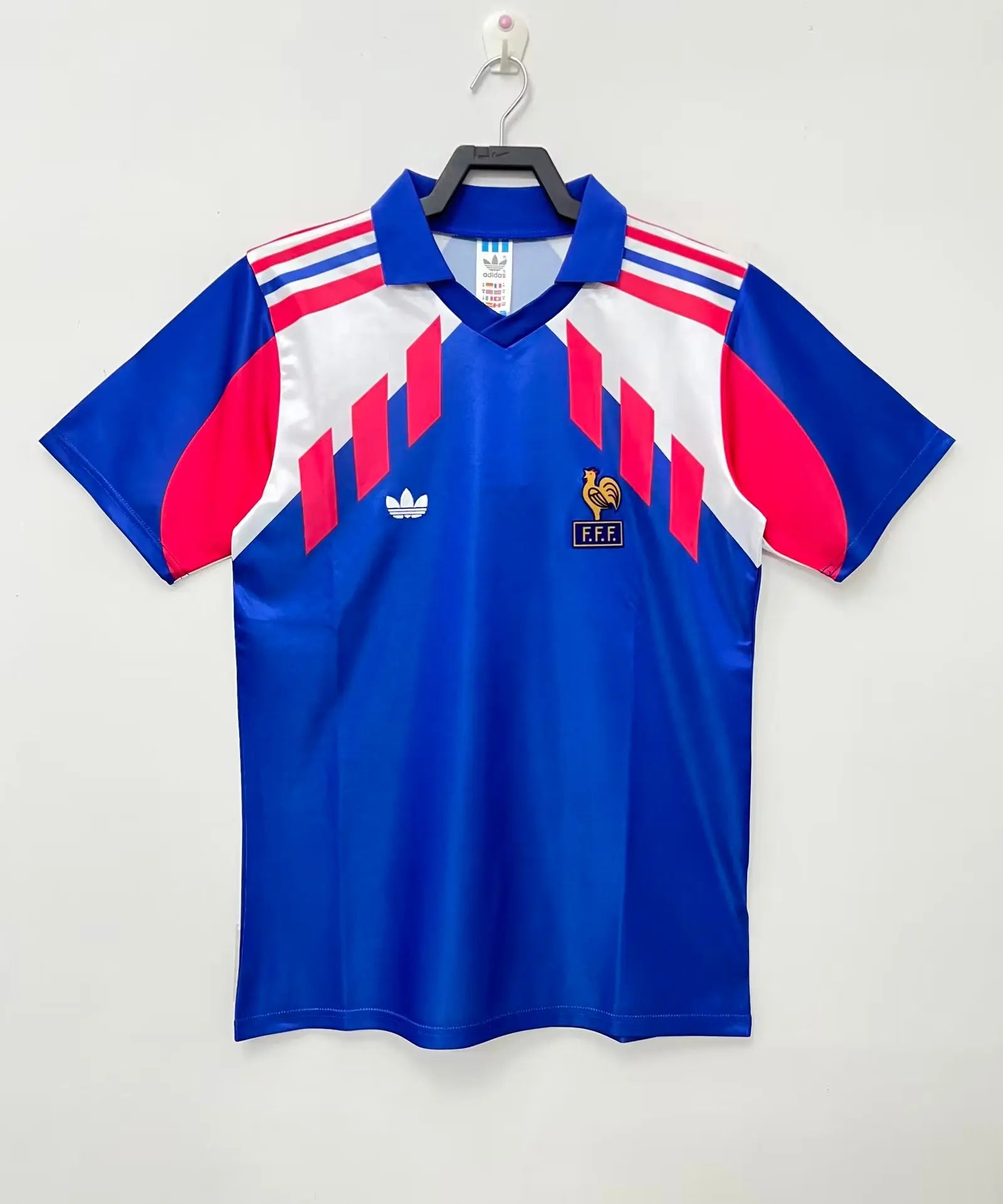 France Retro Home Football Shirt 1988-90 Retro Calcio